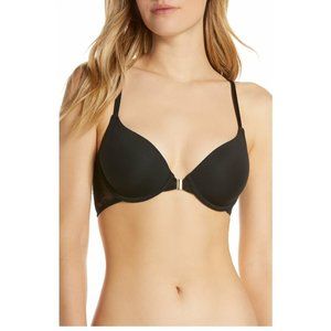 VINCE CAMUTO Lana Underwire Racerback Bra - Size 32DD, Black